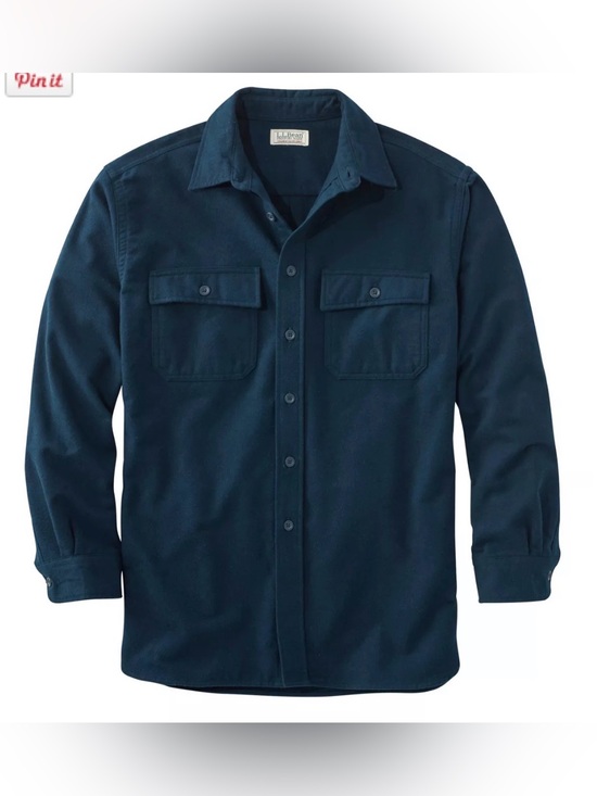 L.L. Bean Other - LL BEAN Chamois Slightly Fitted Button Down Shirt Navy Size XL-TALL